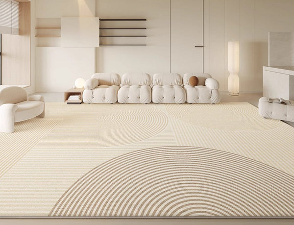 Bedroom Floor Rugs, Geometric Contemporary Rugs for Dining Room, Extra Large Modern Rugs for Living Room, Oversized Modern Rug for Living Room-ArtWorkCrafts.com