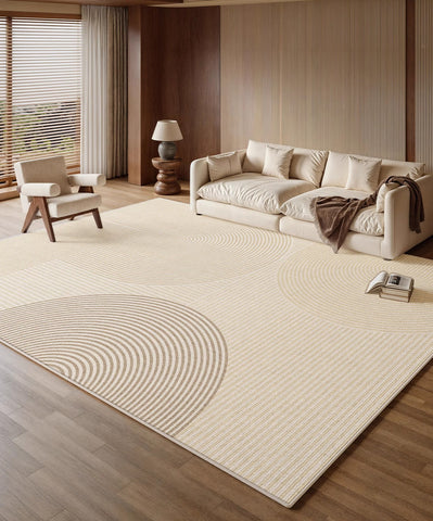 Bedroom Floor Rugs, Geometric Contemporary Rugs for Dining Room, Extra Large Modern Rugs for Living Room, Oversized Modern Rug for Living Room-ArtWorkCrafts.com
