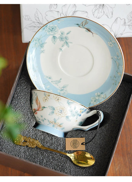 Ceramic Tea Cup Set, Luxury Tea Cup with Saucer, Elegant Coffee Cup, Porcelain Coffee Cup, Porcelain Tea cups, British Tea Cup Set, Afternoon Tea Cup with Saucer Set-ArtWorkCrafts.com