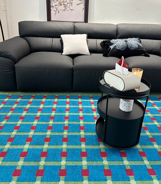 Contemporary Modern Rugs for Living Room, Mid Century Modern Rugs, Colorful Absract Rugs for Bedroom, Minimalist Geometric Rugs for Living Room-ArtWorkCrafts.com