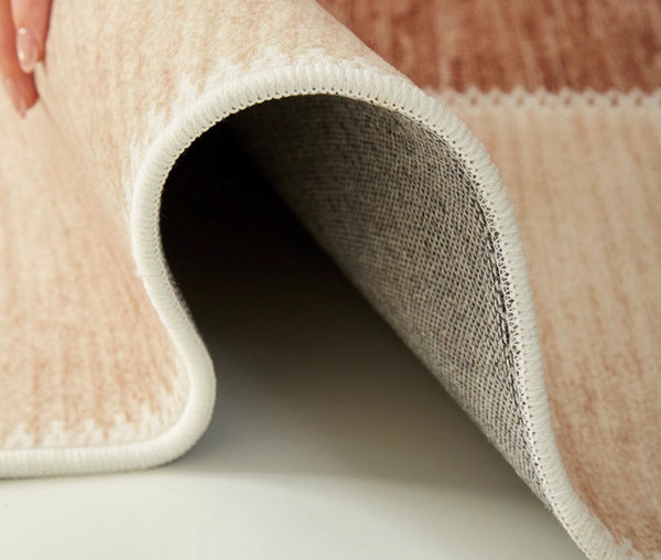 Mid Century Modern Rugs Next to Bed, Contemporary Rugs for Bedroom, Abstract Modern Carpets for Living Room, Modern Rugs for Dining Room-ArtWorkCrafts.com