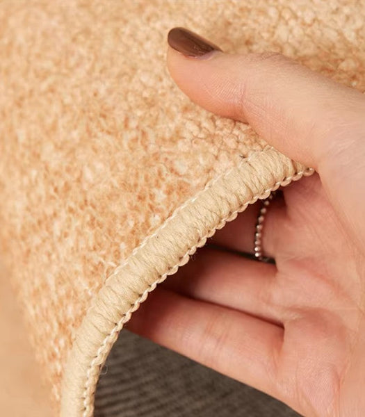 Dining Room Geometric Modern Rugs, Large Modern Rugs for Living Room, Bedroom Modern Rugs, Cream Color Contemporary Modern Rugs-ArtWorkCrafts.com