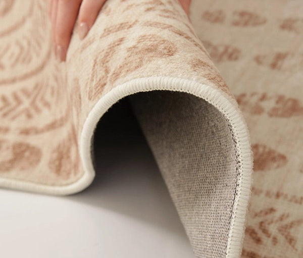 Mid Century Modern Rugs Next to Bed, Contemporary Rugs for Bedroom, Abstract Modern Carpets for Living Room, Modern Rugs for Dining Room-ArtWorkCrafts.com