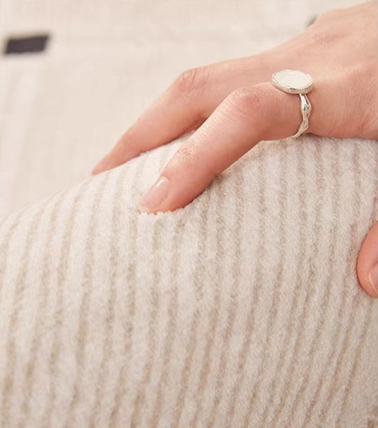 Bedroom Circular Modern Rugs, Mid Century Modern Rugs under Chairs, Geometric Round Rugs for Dining Room, Contemporary Modern Rugs-ArtWorkCrafts.com