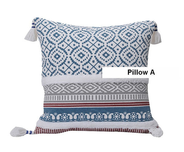 Contemporary Decorative Pillow Covers, Modern Decorative Pillow for Interior Design, Geometric Modern Sofa Pillows for Bedroom, Modern Square Pillows for Couch-ArtWorkCrafts.com