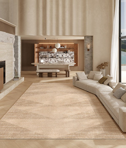 Modern Rugs under Dining Room Table, Geometric Modern Carpets for Office, Abstract Modern Rugs for Living Room, Contemporary Modern Rugs Next to Bed-ArtWorkCrafts.com
