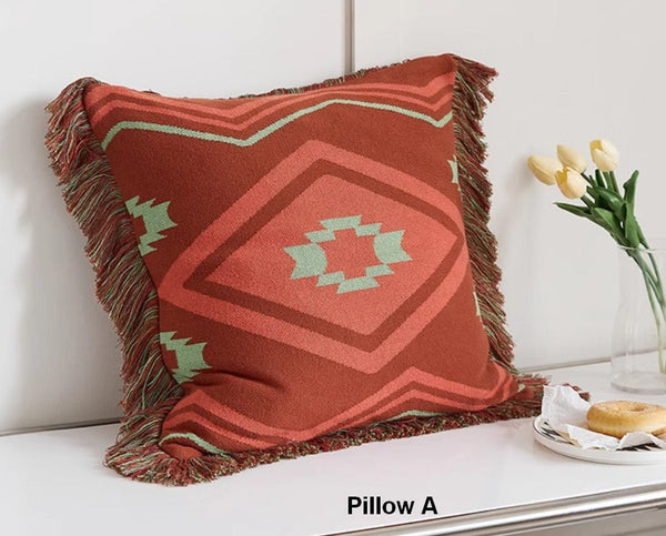 Simple Decorative Pillow Covers, Modern Decorative Pillow for Interior Design, Contemporary Modern Sofa Pillows for Bedroom, Square Modern Pillows for Couch-ArtWorkCrafts.com