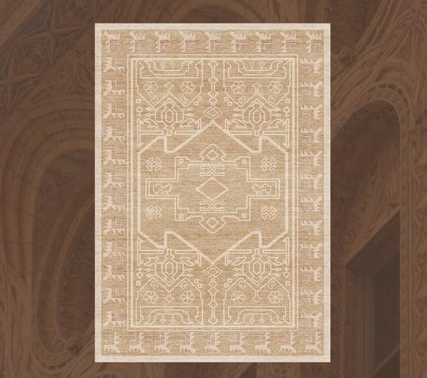 Large Modern Rugs under Dining Room Table, Contemporary Abstract Rugs Next to Bed, Geometric Modern Carpets for Office, Vintage Soft Turkish Rug for Living Room-ArtWorkCrafts.com