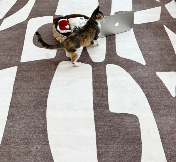 Abstract Contemporary Rugs for Bedroom, Modern Rugs under Sofa, Dining Room Floor Rugs, Modern Rug Ideas for Living Room-ArtWorkCrafts.com