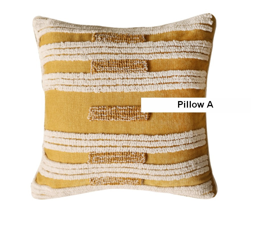 Modern Square Sofa Pillows Covers, Modern Sofa Cushion, Decorative Modern Pillows for Couch, Decorative Pillows for Living Room-ArtWorkCrafts.com