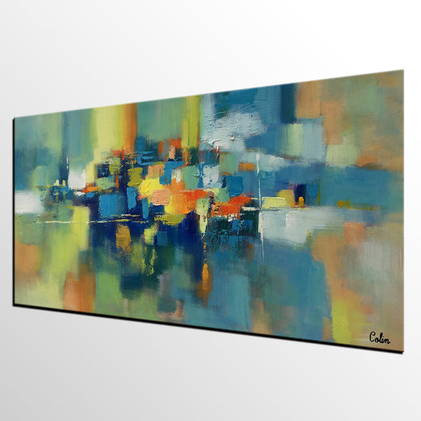 Large Canvas Art, Abstract Painting for Sale, Custom Acrylic Art Painting, Bedroom Canvas Art-ArtWorkCrafts.com
