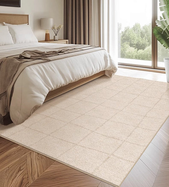 Geometric Contemporary Modern Rugs Next to Bed, Modern Rugs under Dining Room Table, Abstract Area Rugs for Living Room-ArtWorkCrafts.com