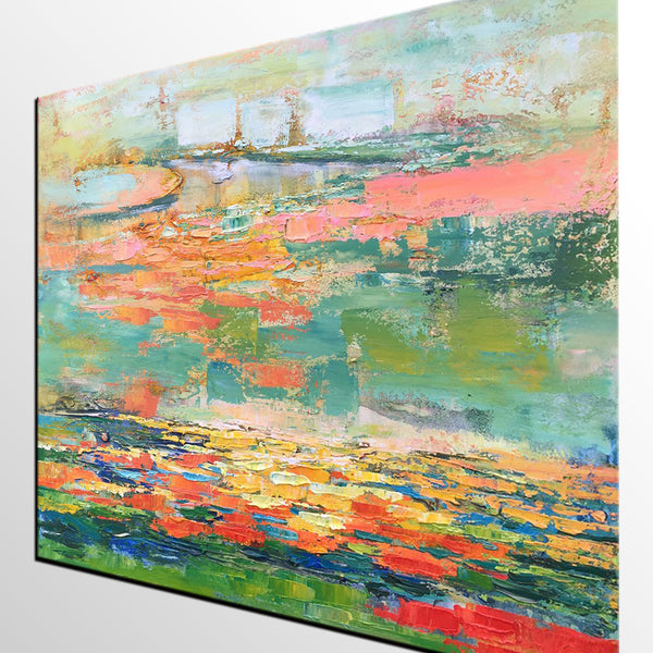 Acrylic Abstract Painting, Contemporary Wall Art Paintings, Heavy Texture Canvas Painting, Custom Abstract Painting for Living Room