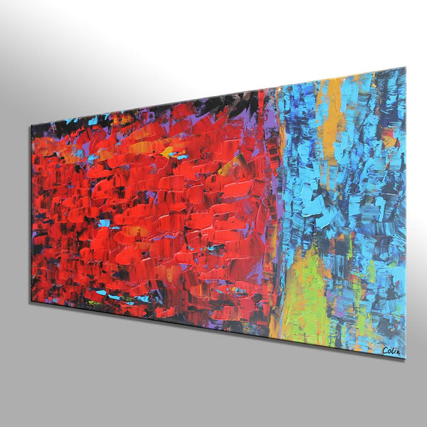 Custom Acrylic Art Painting, Large Canvas Art, Abstract Painting for Sale, Bedroom Canvas Art-ArtWorkCrafts.com