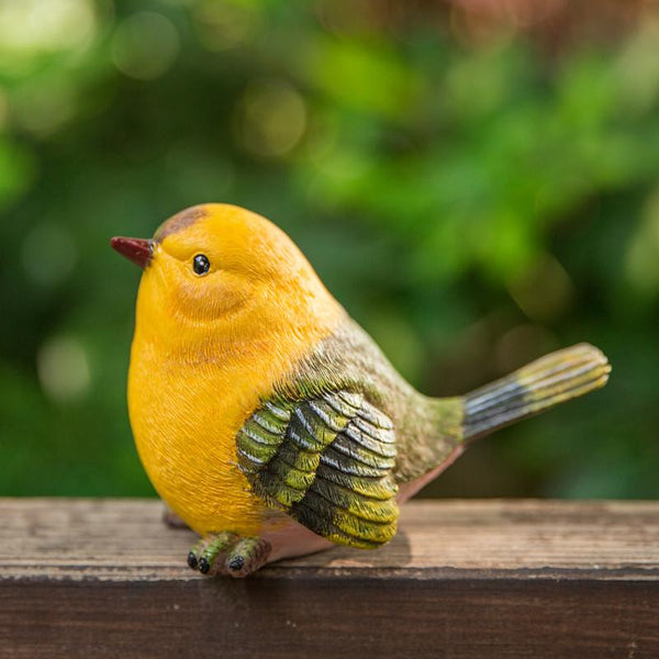 Singing Birds in the Garden, Animal Resin Statue for Garden Ornament, Lovely Birds Statues, Outdoor Decoration Ideas, Garden Ideas-ArtWorkCrafts.com