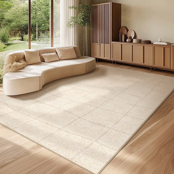 Geometric Contemporary Modern Rugs Next to Bed, Modern Rugs under Dining Room Table, Abstract Area Rugs for Living Room-ArtWorkCrafts.com