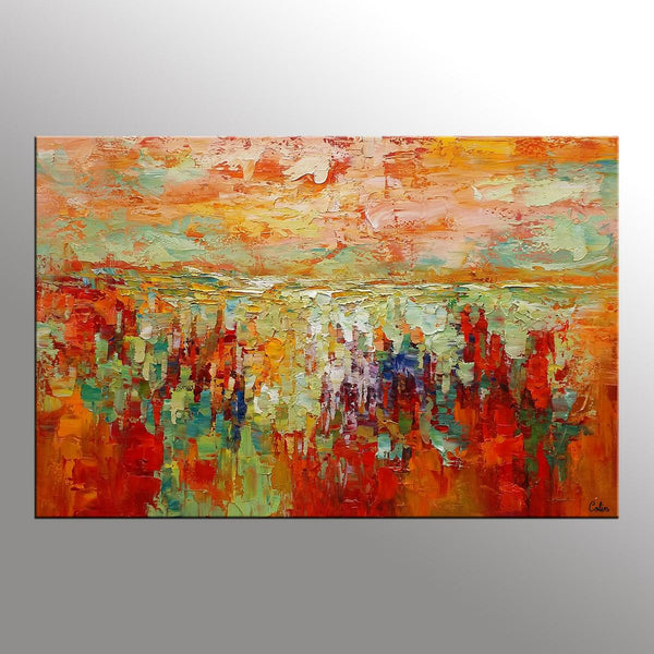 Custom Abstract Artwork, Canvas Painting, Abstract Landscape Painting, Modern Art Painting