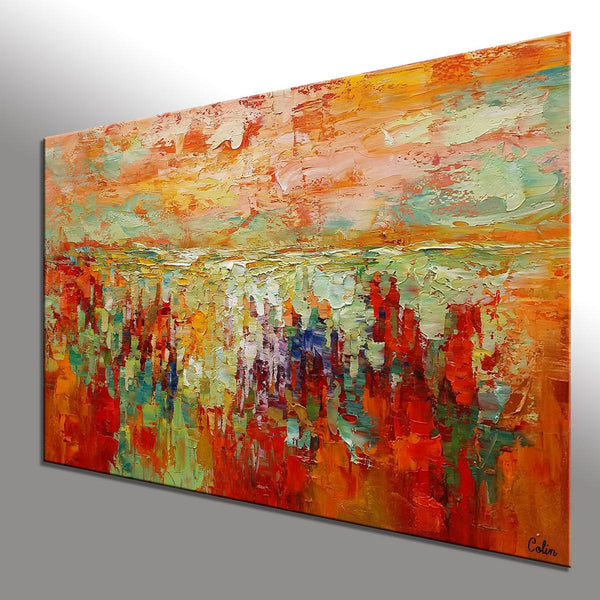 Custom Abstract Artwork, Canvas Painting, Abstract Landscape Painting, Modern Art Painting