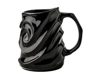 Stoneware Coffee Mugs, Black Ceramic Coffee Mug, Large Capacity Coffee Cups, Birthday Gifts, Handmade Pottery Coffee Mug-ArtWorkCrafts.com