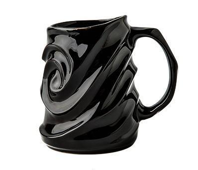 Stoneware Coffee Mugs, Black Ceramic Coffee Mug, Large Capacity Coffee Cups, Birthday Gifts, Handmade Pottery Coffee Mug-ArtWorkCrafts.com