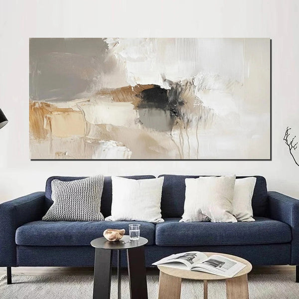 Hand Painted Wall Art Painting, Large Modern Acrylic Painting, Contemporary Canvas Artwork, Abstract Wall Art Paintings, Modern Art for Dining Room-ArtWorkCrafts.com