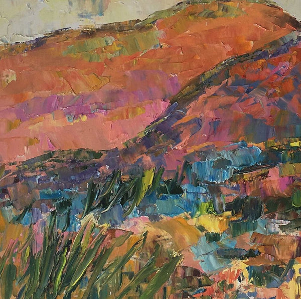 Custom Landscape Oil Painting, Original Artwork, Autumn Mountain Painting, Canvas Painting