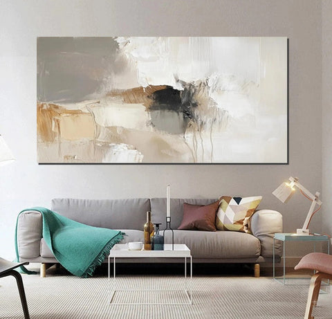 Hand Painted Wall Art Painting, Large Modern Acrylic Painting, Contemporary Canvas Artwork, Abstract Wall Art Paintings, Modern Art for Dining Room-ArtWorkCrafts.com