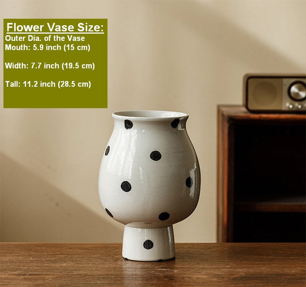 Small Flower Vases on Table, Handmade Water Holding Flower Vase, Ceramic Bud Vases, Modern Porcelain Flower Vases-ArtWorkCrafts.com