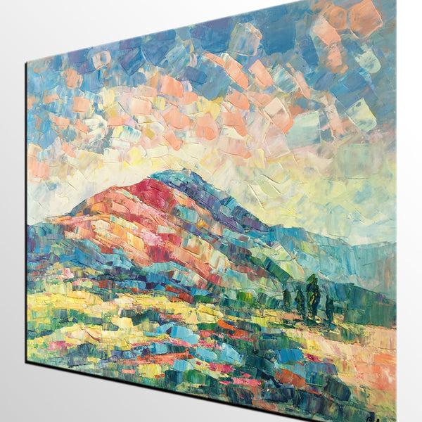 Large Art, Canvas Wall Art, Original Artwork, Palette Knife Painting, Heavy Texture Oil Painting-ArtWorkCrafts.com
