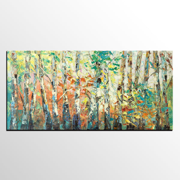 Autumn Tree Painting, Original Oil Paintings for Sale, Custom Landscape Painting on Canvas, Buy Paintings Online