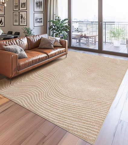 Oversized Modern Rug for Living Room, Geometric Contemporary Rugs for Dining Room, Bedroom Floor Rugs, Extra Large Modern Rugs for Living Room-ArtWorkCrafts.com