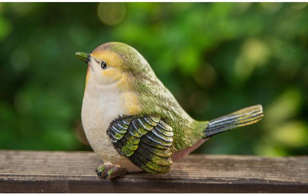 Singing Birds in the Garden, Animal Resin Statue for Garden Ornament, Lovely Birds Statues, Outdoor Decoration Ideas, Garden Ideas-ArtWorkCrafts.com