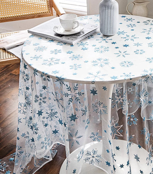Extra Large Rectangular Tablecloth for Oval Table, Lace Embroidered Table Covers, Rectangular Table Covers for Coffee Table, Oversized Modern Lace Tablecloths-ArtWorkCrafts.com