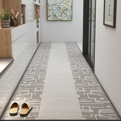 Entryway Runner Rug Ideas, Light Grey Modern Long Hallway Runners, Stain-resistant Non Slip Kitchen Runner Rugs, Long Hallway Runners, Extra Long Narrow Runner Rugs, Washable Entrance Hallway Runners