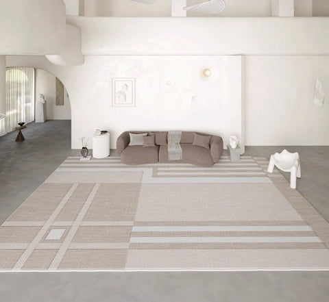 Geometric Modern Rug Placement Ideas for Living Room, Contemporary Area Rugs for Dining Room, Modern Rug Ideas for Bedroom