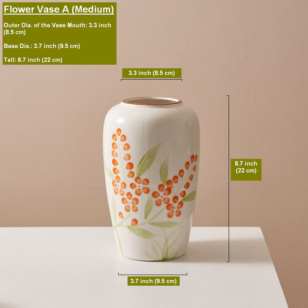 Dining Table Centerpiece, Ceramic Bouquet Vases, Porcelain Flower Vases, Large Flower Vases on Table, Handmade Water Holding Flower Vase-ArtWorkCrafts.com