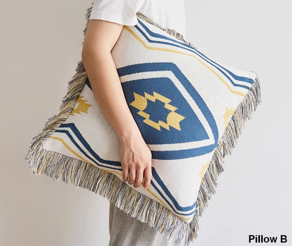 Simple Decorative Pillow Covers, Modern Decorative Pillow for Interior Design, Contemporary Modern Sofa Pillows for Bedroom, Square Modern Pillows for Couch-ArtWorkCrafts.com