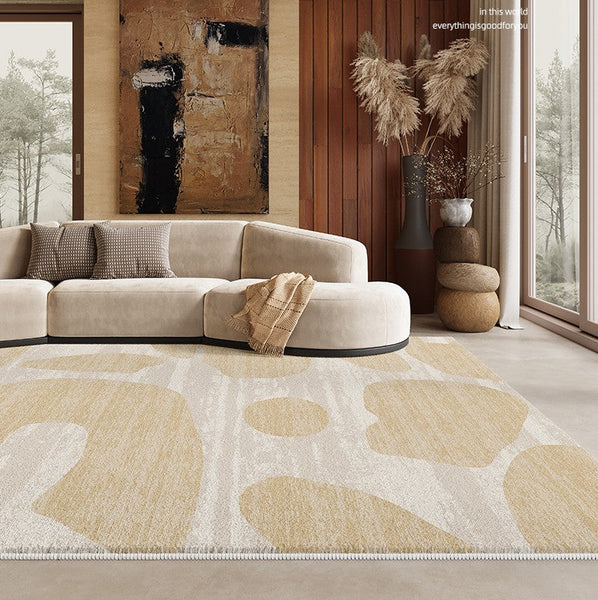 Modern Rugs under Sofa, Dining Room Floor Rugs, Abstract Contemporary Rugs for Bedroom, Modern Rug Ideas for Living Room-ArtWorkCrafts.com