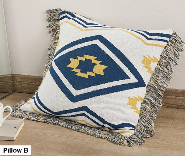 Simple Decorative Pillow Covers, Modern Decorative Pillow for Interior Design, Contemporary Modern Sofa Pillows for Bedroom, Square Modern Pillows for Couch-ArtWorkCrafts.com