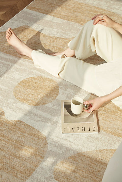 Modern Rugs under Sofa, Dining Room Floor Rugs, Abstract Contemporary Rugs for Bedroom, Modern Rug Ideas for Living Room-ArtWorkCrafts.com