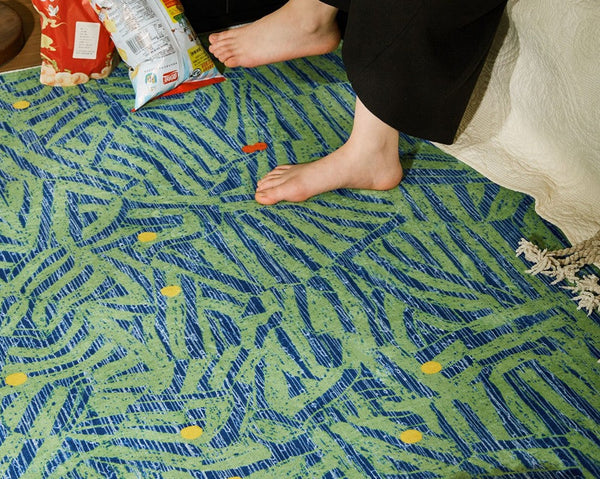 Contemporary Modern Rugs Next to Bed, Abstract Area Rugs for Living Room, Modern Carpets for Office, Geometric Modern Rugs under Dining Room Table-ArtWorkCrafts.com