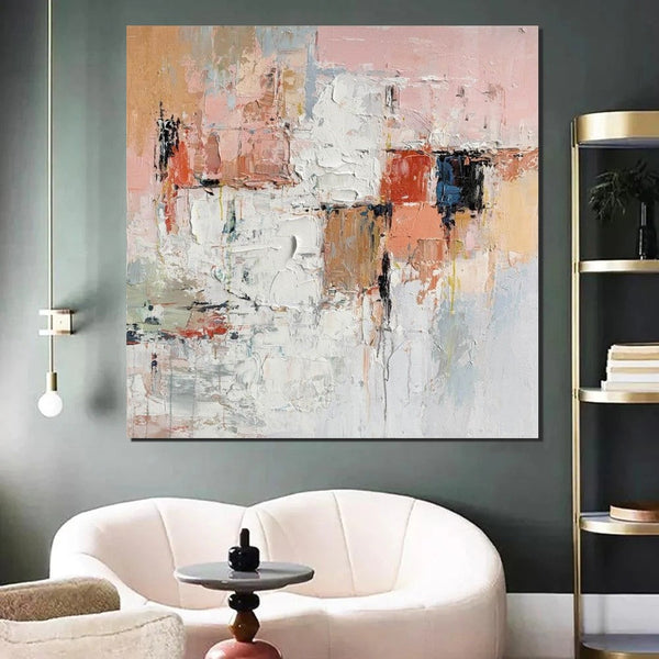 Extra Large Abstract Paintings on Canvas, Hand Painted Abstract Painting, Bedroom Wall Art Ideas, Simple Painting Ideas for Bedroom-ArtWorkCrafts.com