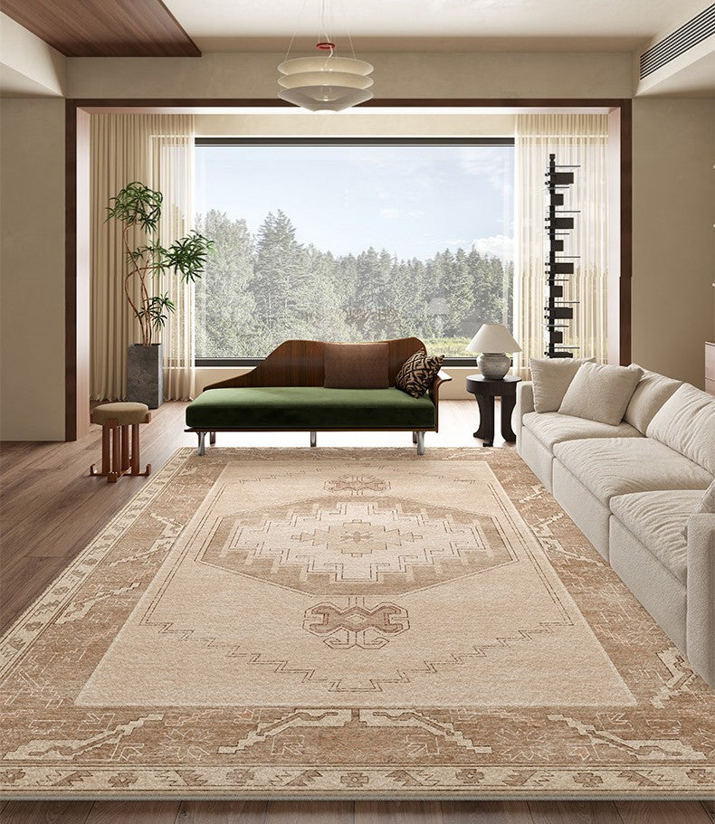 Geometric Modern Carpets for Office, Abstract Modern Rugs for Living Room, Contemporary Modern Rugs Next to Bed, Modern Rugs under Dining Room Table-ArtWorkCrafts.com