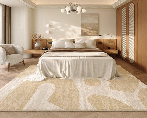 Modern Rugs under Sofa, Dining Room Floor Rugs, Abstract Contemporary Rugs for Bedroom, Modern Rug Ideas for Living Room-ArtWorkCrafts.com