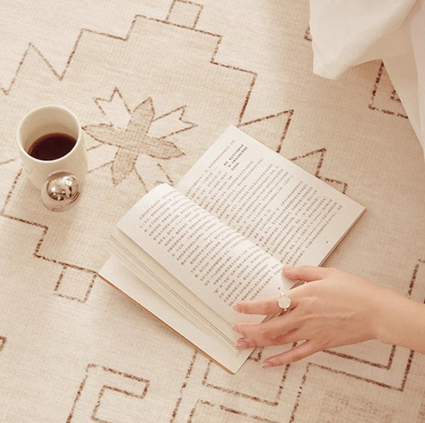 Geometric Modern Carpets for Office, Abstract Modern Rugs for Living Room, Contemporary Modern Rugs Next to Bed, Modern Rugs under Dining Room Table-ArtWorkCrafts.com