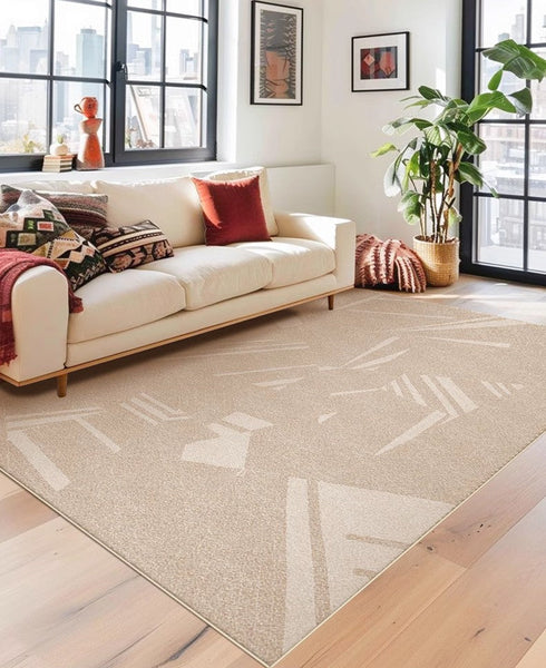 Large Modern Rugs for Living Room, Contemporary Modern Rugs for Bedroom, Extra Large Geometric Modern Rugs for Dining Room-ArtWorkCrafts.com