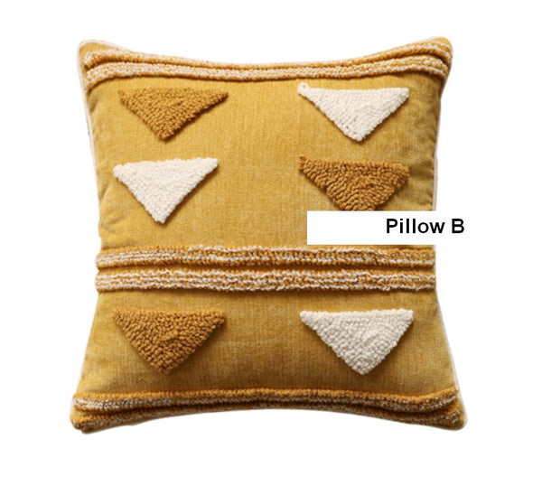 Modern Square Sofa Pillows Covers, Modern Sofa Cushion, Decorative Modern Pillows for Couch, Decorative Pillows for Living Room-ArtWorkCrafts.com