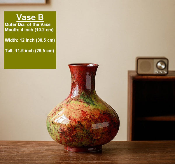 Handmade Water Holding Flower Vases, Large Pottery Flower Vases, Modern Bouquet Flower Vases, Centerpiece on Dining Table, Flower Vase on Table-ArtWorkCrafts.com