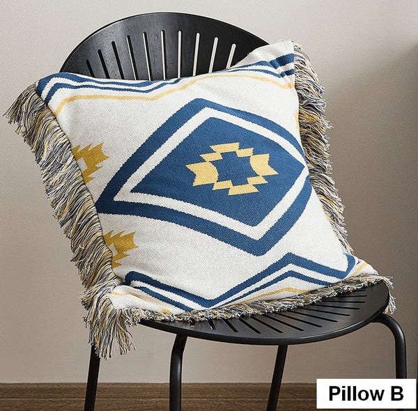 Simple Decorative Pillow Covers, Modern Decorative Pillow for Interior Design, Contemporary Modern Sofa Pillows for Bedroom, Square Modern Pillows for Couch-ArtWorkCrafts.com