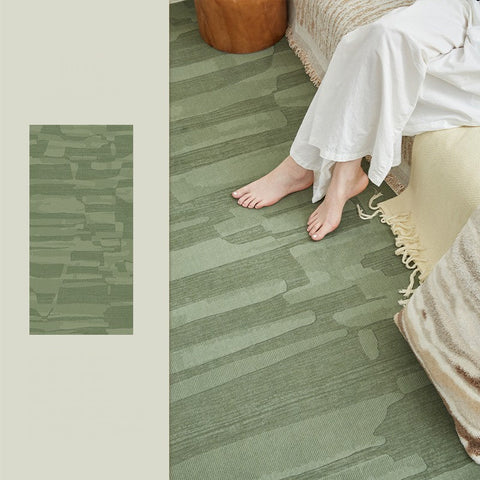 Modern Rug Ideas for Living Room, Green Modern Rugs under Sofa, Abstract Contemporary Rugs for Bedroom, Dining Room Floor Rugs-ArtWorkCrafts.com